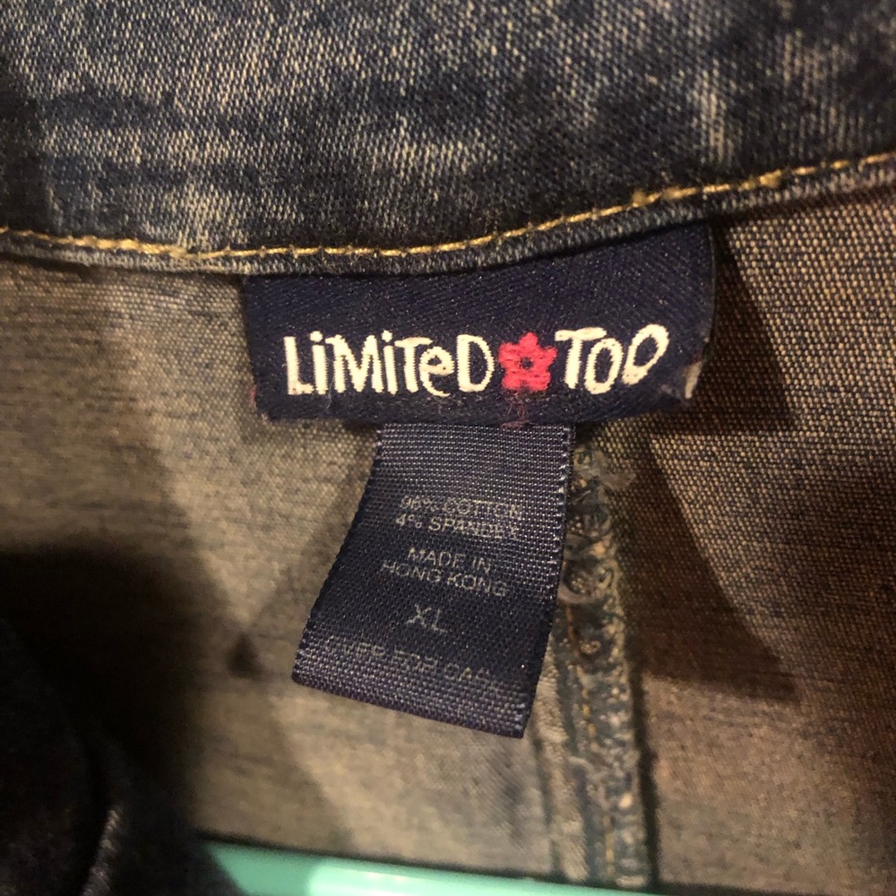 Vintage Y2K Limited Too Denim Button-Down Dress/Jacket - Picture 6 of 9